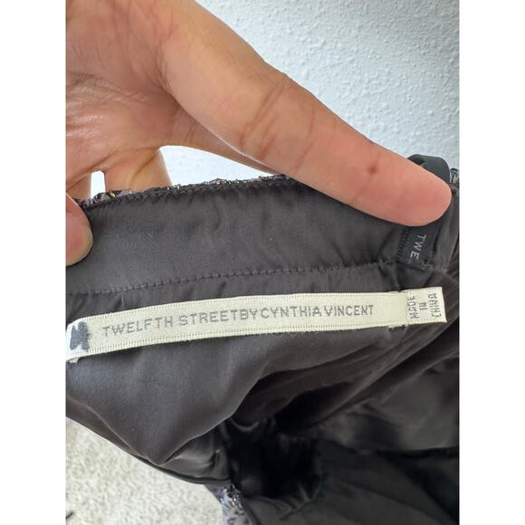 Twelfth Street by Cynthia Vincent Silk Strapless Dress Size 4 - Picture 7 of 7